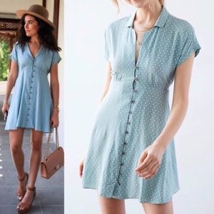 Urban Outfitters Kimchi Blue Collared Button down Mini Dress